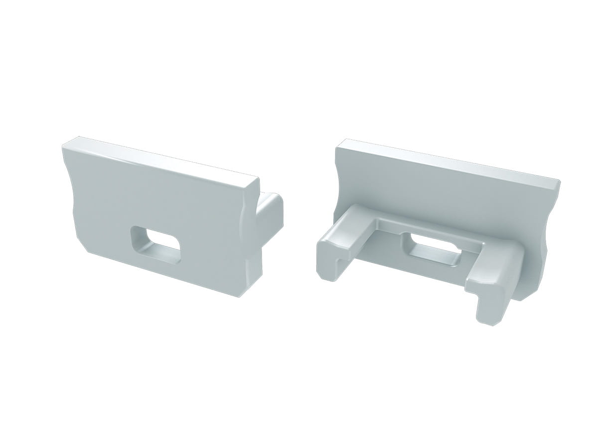 Zaślepka do profilu A biała z otworem